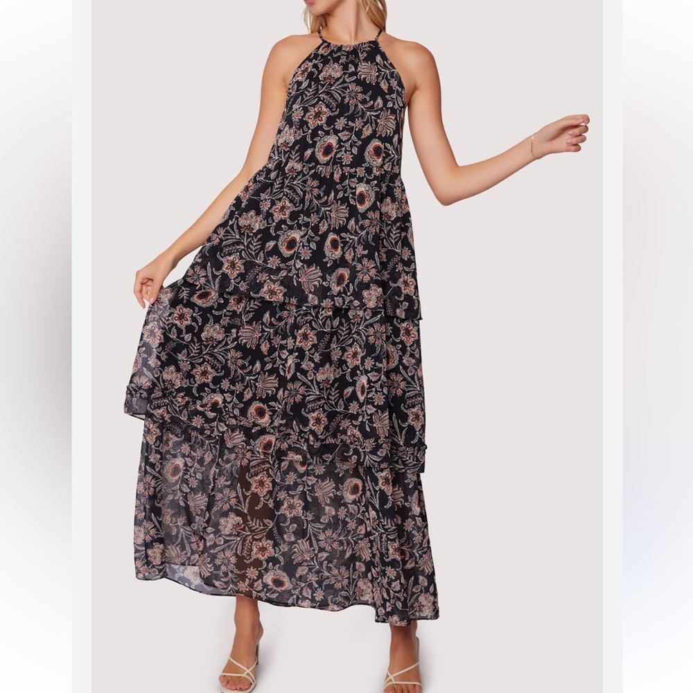 LOST + WANDER Eclipse of the Heart Bohemian Maxi Dress- NWT